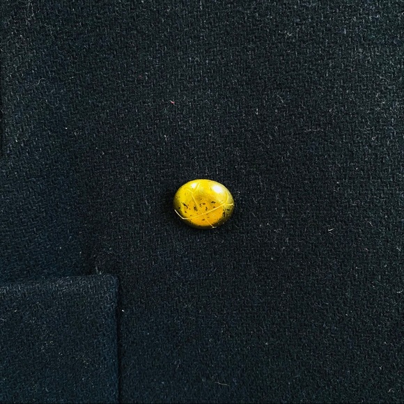 Crew cut fur collar double breasted wool coat - Picture 9 of 9